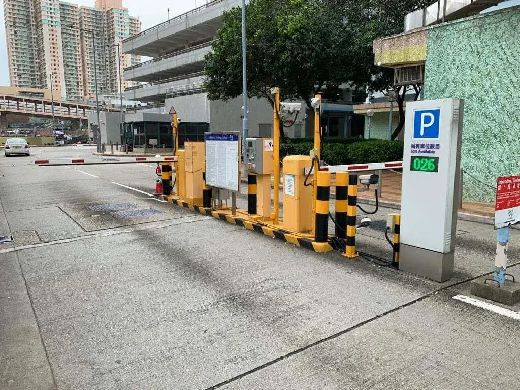 Tin Chak Car Park parking entrance parking entrance