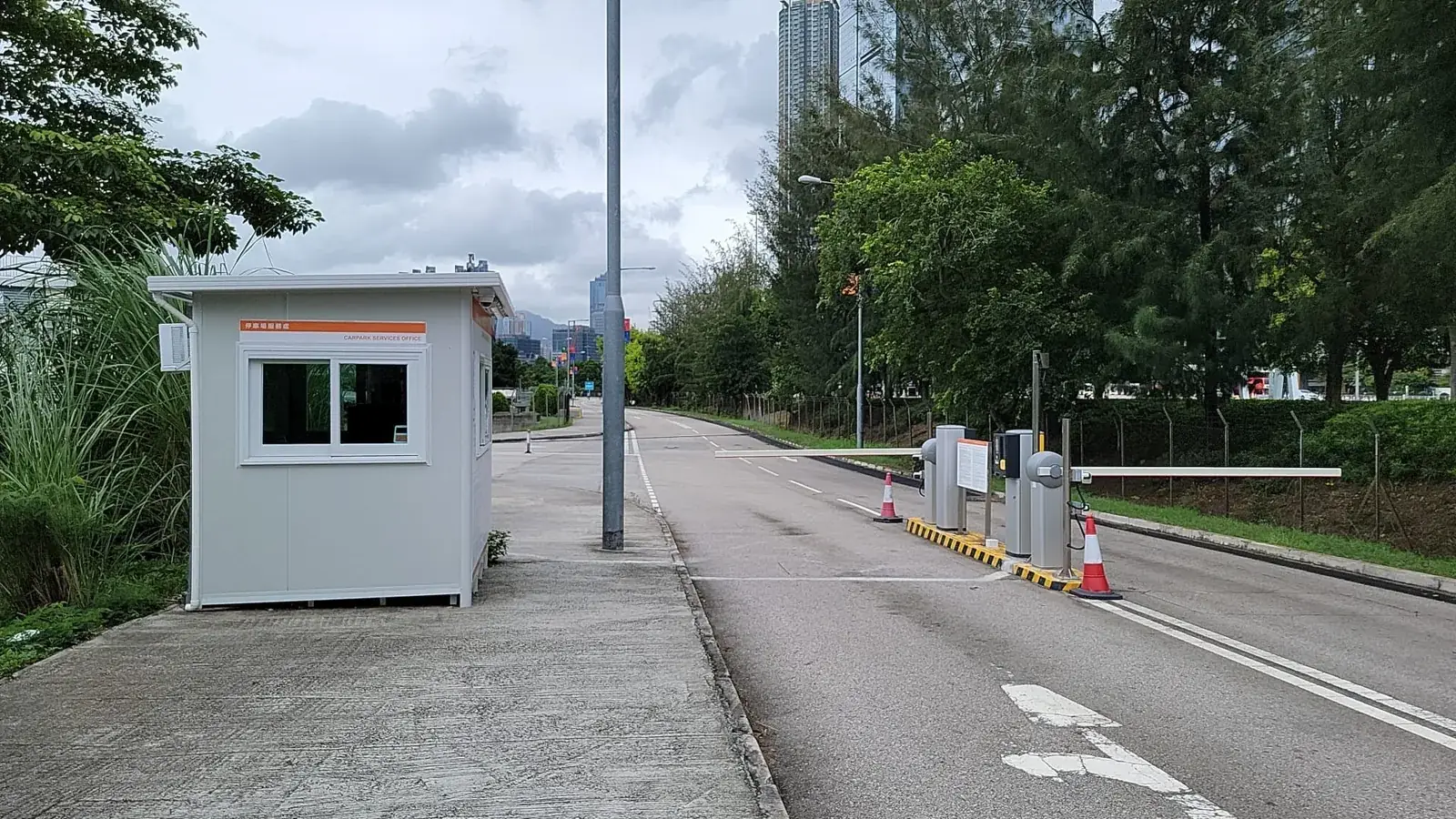 West Gate Open Car Park parking entrance parking entrance