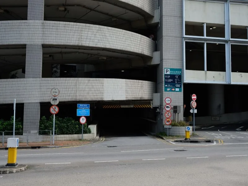 MTR Tsing Yi Station Car Park parking entrance parking entrance