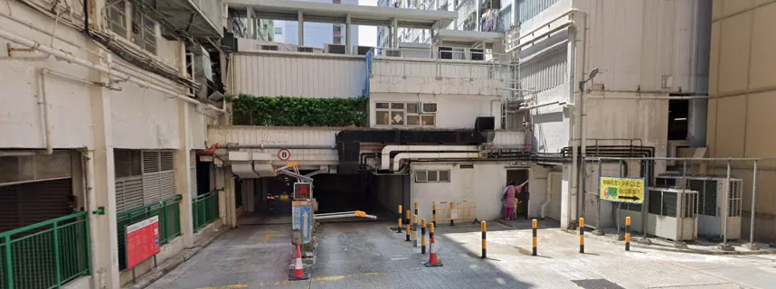 Ping Shek Estate Car Park parking entrance parking entrance