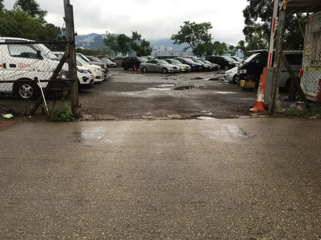 On Chun Street parking entrance parking entrance