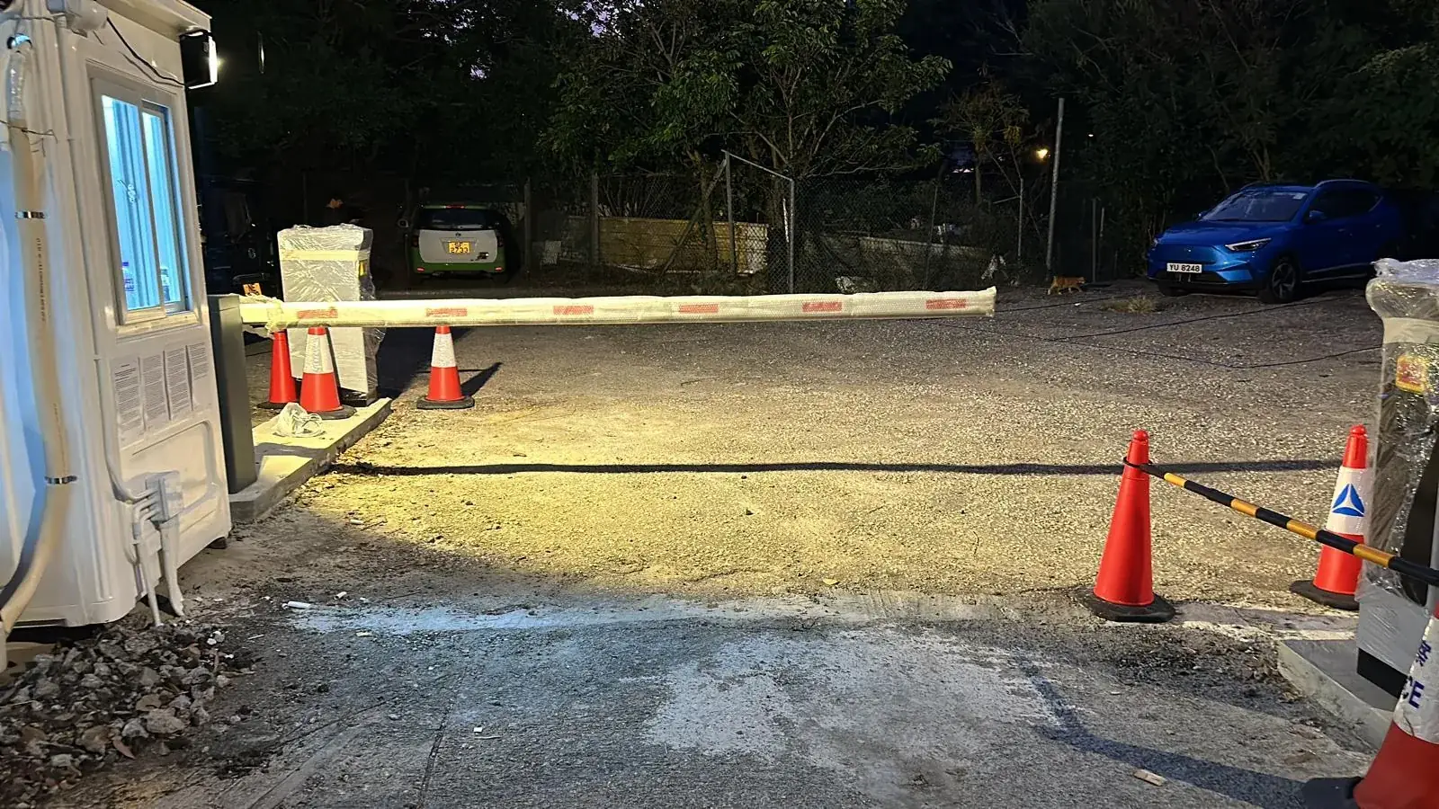 Shek O Road Car Park parking entrance parking entrance